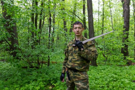 Меч был выкован нашим оружейником Дмитрием Китоврасом